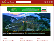 Tablet Screenshot of ecospoliticos.com